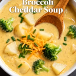 image of A photorealistic top down mise en place of raw ingredients for Crockpot Potato Broccoli Cheddar Soup on a white marble kitchen counter Ingredients include russet potatoes frozen broccoli florets sharp cheddar cheese cream cheese chicken broth onion garlic butter cream milk hash browns carrots celery salt pepper bay leaf all arranged in clear glass bowls and on rustic wooden cutting boards Soft diffuse daylight studio photography super detailed hyperrealistic