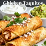 image of shredded chicken flour corn tortillas cheese pepperjack cheddar cream cheese salsa sour cream lime juice cumin chili powder onion powder garlic cilantro scallions green chiles arranged on a white marble kitchen counter with healthy clear glass bowls and rustic brown wooden kitchen sets under soft diffuse daylight