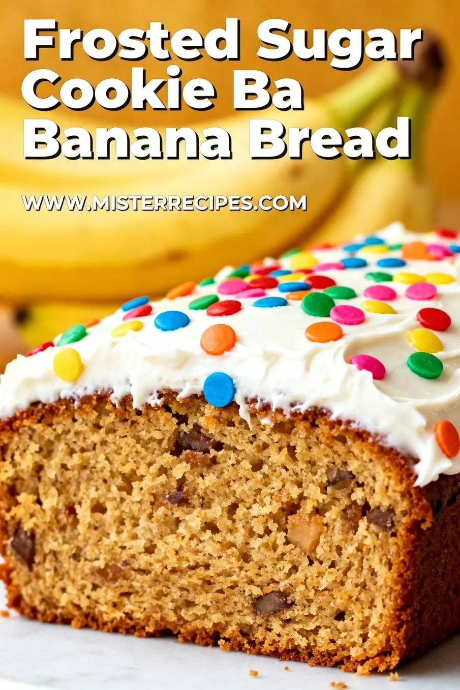 image of Overripe mashed bananas sifted all purpose flour unsalted butter granulated sugar brown sugar eggs baking soda baking powder vanilla extract almond extract salt powdered sugar cream cheese milk ground cinnamon nutmeg walnuts pecans colorful sprinkles vegetable oil sour cream chocolate chips peanut butter molasses arranged neatly in clear glass bowls and rustic wooden kitchen sets on a white marble kitchen counter top down view soft diffuse daylight photorealistic