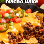 image of fresh ground beef tortilla chips shredded cheese black beans salsa onion garlic corn sour cream tomatoes green onions taco seasoning arranged on white marble kitchen counter with clear glass bowls and rustic brown wooden kitchen sets under soft diffuse daylight