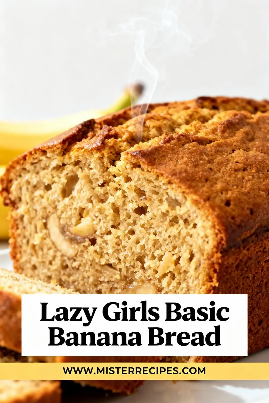 image of realistic top down mise en place ripe bananas flour sugar eggs butter oil baking soda salt vanilla extract cinnamon nuts chocolate chips arranged on a white marble kitchen counter healthy clear glass bowls rustic brown wooden kitchen sets soft diffuse daylight