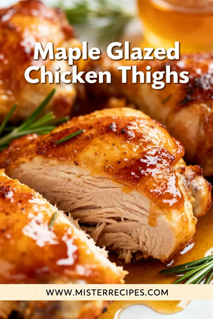 image of chicken thighs boneless and skinless bone-in and skin-on pure maple syrup soy sauce apple cider vinegar dijon mustard hoisin sauce garlic fresh ginger rosemary oregano sesame oil olive oil orange red onions fresh parsley chili flakes black pepper kosher salt fresh sage honey molasses coconut aminos balsamic vinegar lime juice sweet potatoes brussels sprouts apples arranged on a white marble kitchen counter with healthy clear glass bowls and rustic brown wooden kitchen sets under soft diffuse daylight top down mise en place shot realistic