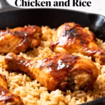 image of boneless skinless chicken thighs boneless skinless chicken breasts long grain white rice chicken broth or stock BBQ sauce honey olive oil or vegetable oil garlic onion salt black pepper mixed vegetables corn kernels bell peppers tomato sauce or diced tomatoes green onions or parsley for garnish smoked paprika chili powder onion powder garlic powder seasoning blends shredded cheddar or other melting cheese for topping black beans