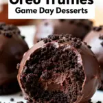 image of a top down mise en place shot showing fresh oreo cookies cream cheese chocolate melting wafers white chocolate for laces sprinkles and team color food dye arranged on a white marble kitchen counter with healthy clear glass bowls and rustic brown wooden kitchen sets under soft diffuse daylight