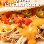 image of Realistic top down mise en place boneless skinless chicken breasts taco seasoning Rotel diced tomatoes and green chiles salsa con queso diced green chiles chicken broth shredded lettuce sour cream avocado cilantro arranged on a white marble kitchen counter healthy clear glass bowls rustic brown wooden kitchen sets soft diffuse daylight