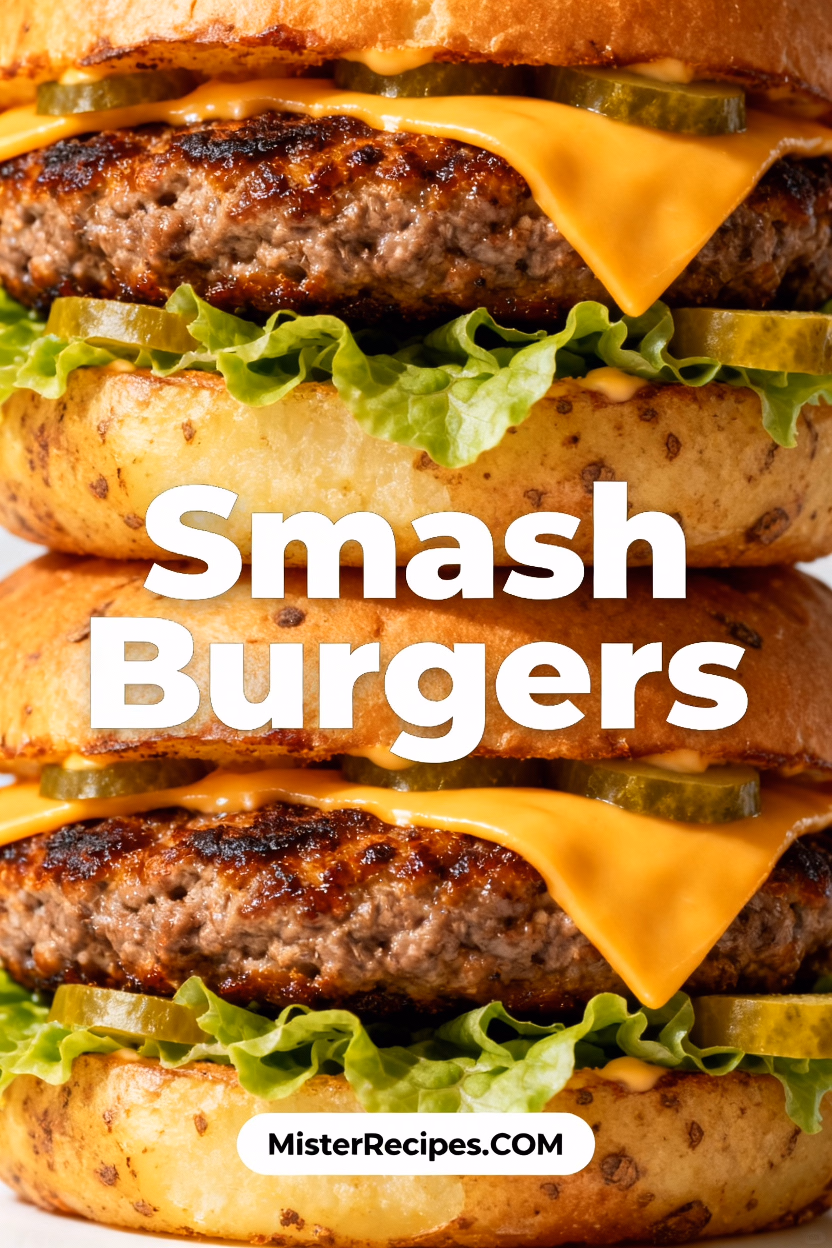 image of fresh ground beef patties american cheese slices toasted brioche buns butter lettuce sliced tomatoes dill pickles sliced onions burger sauce bowls salt pepper vegetable oil on white marble kitchen counter with clear glass bowls and rustic brown wooden kitchen sets under soft diffuse daylight