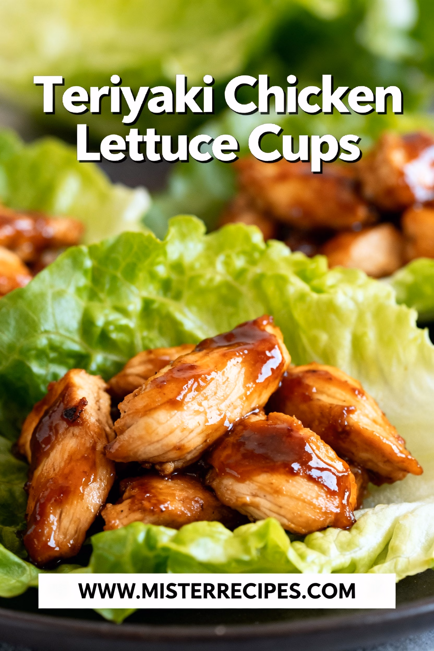 image of fresh chicken breast butter lettuce leaves garlic ginger green onions bell peppers carrots soy sauce coconut aminos brown sugar sesame seeds arranged on white marble counter with clear glass bowls and rustic brown wooden cutting boards under soft daylight