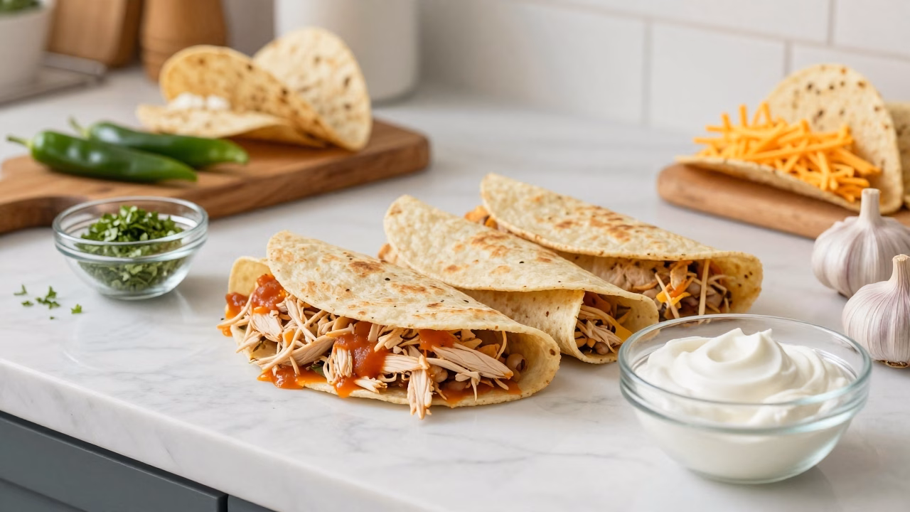 38g Protein Chicken Enchiladas Recipe - Easy High Protein Dinner Ready in 30 Minutes