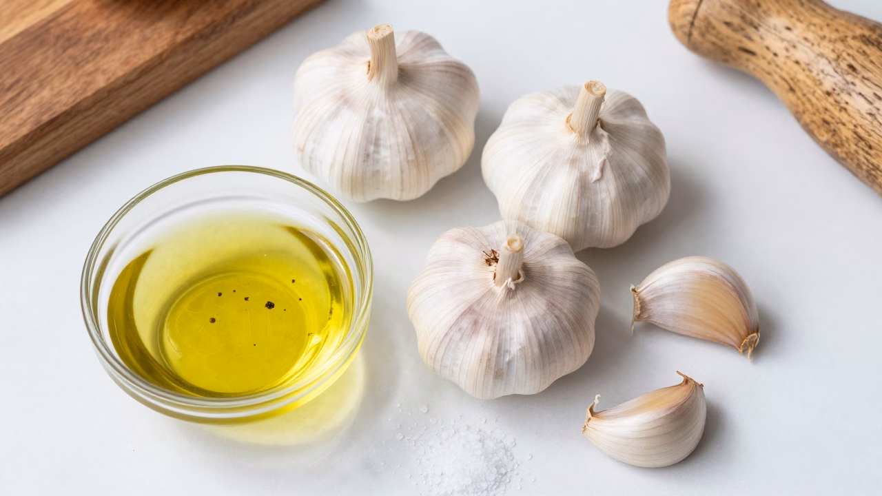 5-Minute Air Fryer Roasted Garlic Creamy Quick Easy