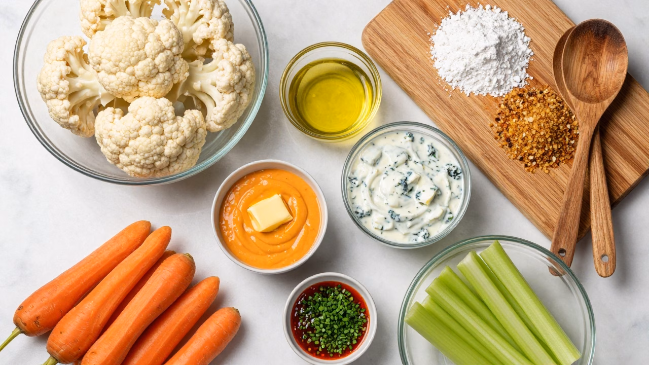 Crispy Air Fryer Buffalo Cauliflower Ready in 20 Minutes