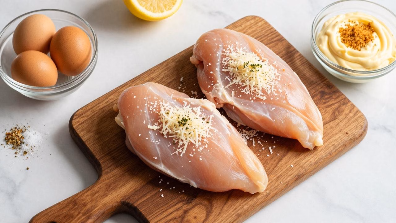 Crispy Air Fryer Parmesan Crusted Chicken (Quick Dinner!)