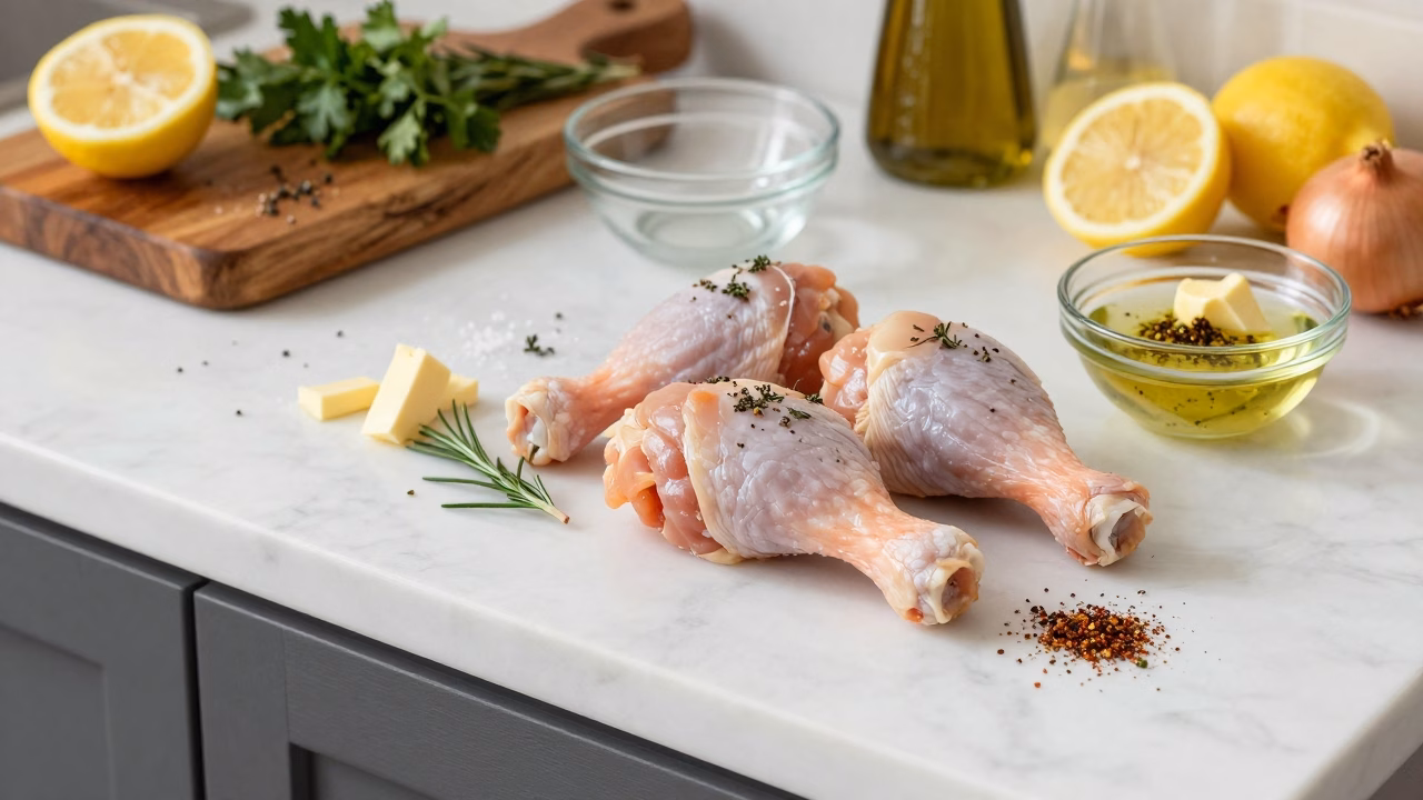 Baked Lemon Rosemary Chicken Drumsticks: Crispy & Easy Family Dinner