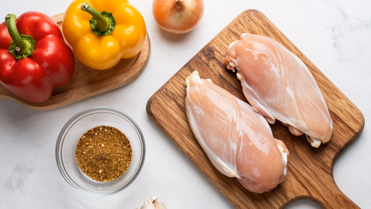 Viral 30-Minute One Pan Cajun Chicken & Peppers Skillet (Healthy & Easy)