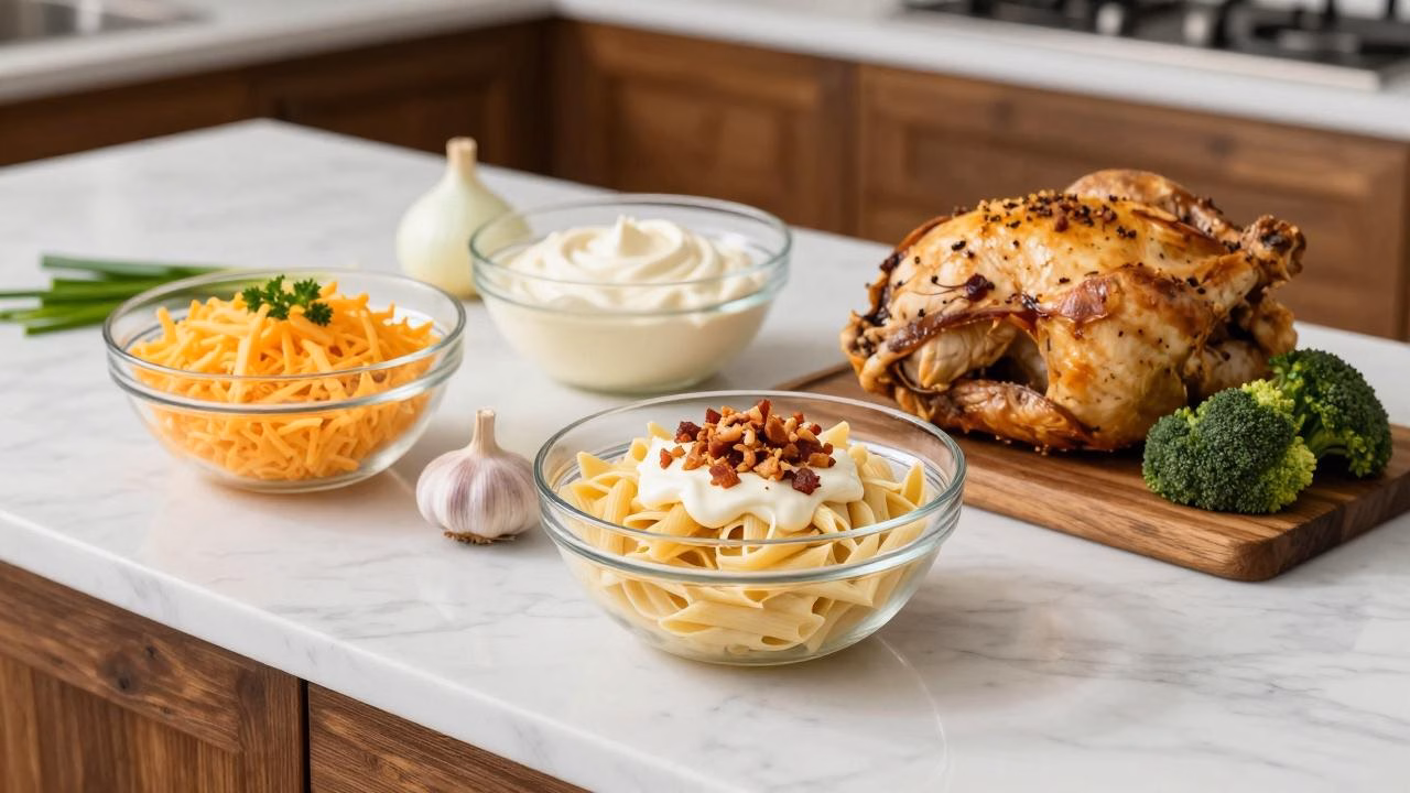 Easy Chicken Bacon Ranch Casserole - Ready in 30 Minutes