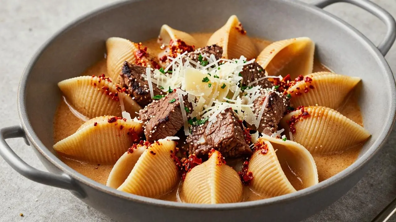 Creamy Paprika Steak Shells: Your New Easy Weeknight Dinner!