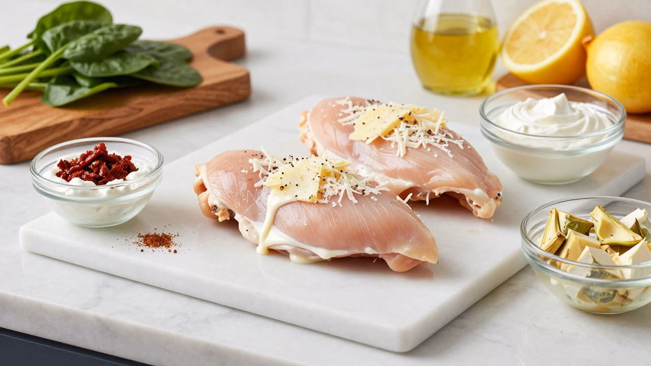 Easy Creamy Spinach Artichoke Chicken Ready in 30 Minutes