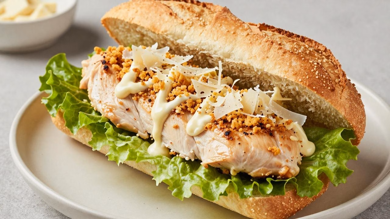Crispy Chicken Caesar Sandwich: Easy Weeknight Dinner!