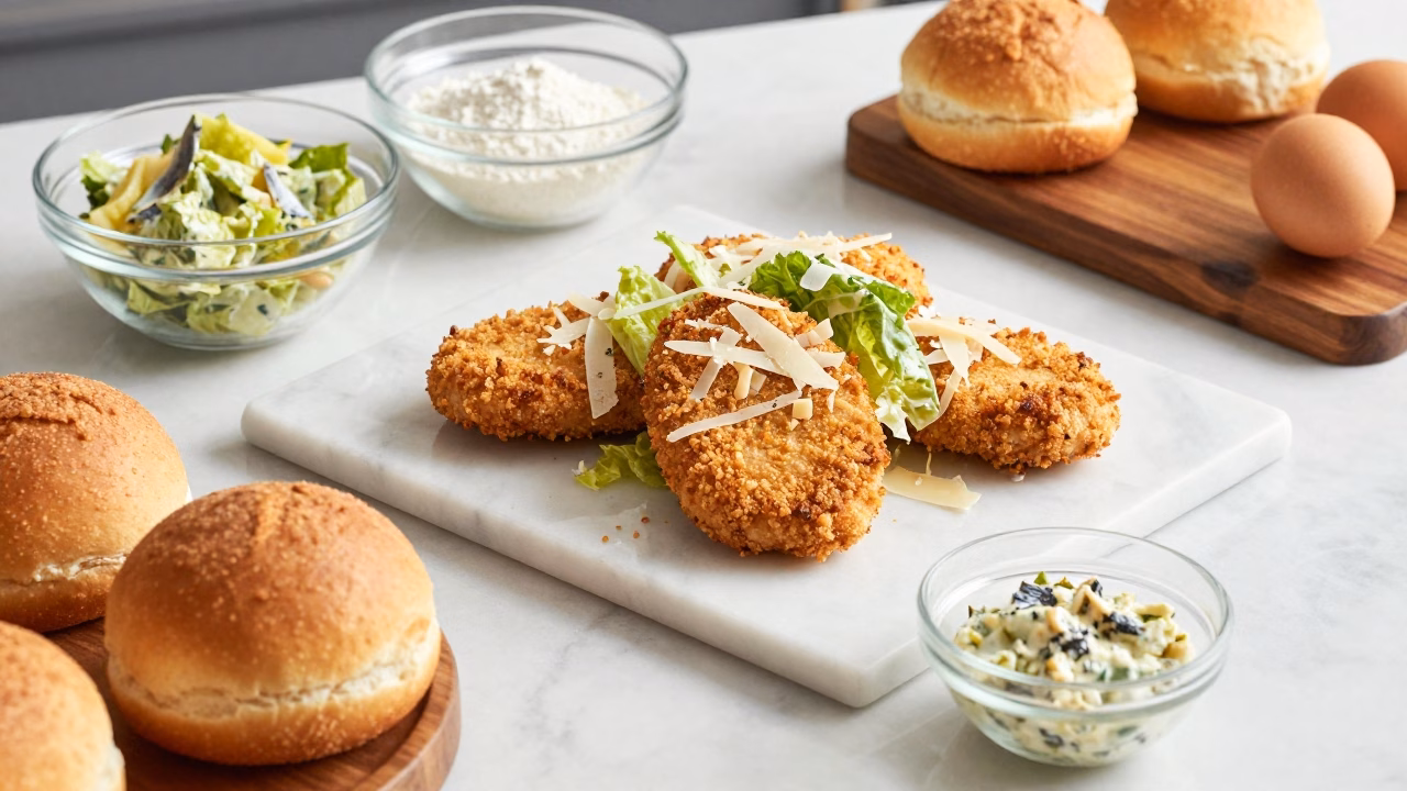 Crispy Chicken Caesar Sandwich