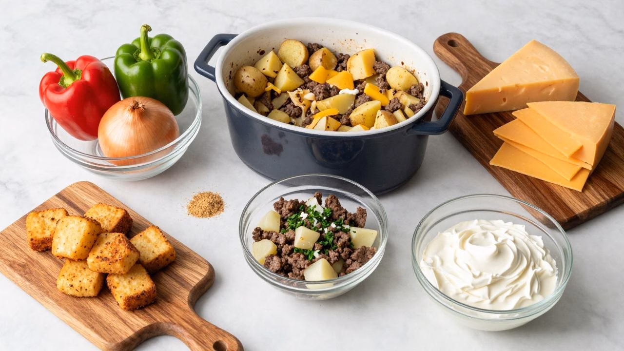 The Secret to Cheesy Crockpot Cheesesteak Potato Casserole (Must-Try!)