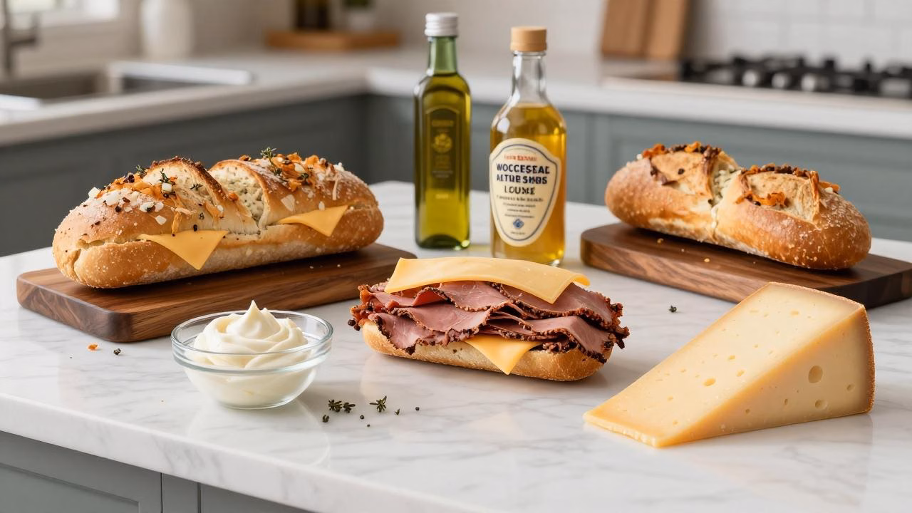 Crispy French Dip Grilled Cheese Ready in 15 Minutes