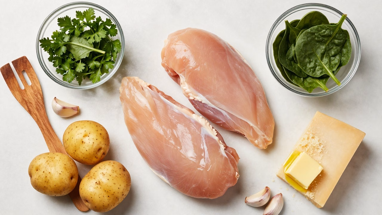 Easy Garlic Parmesan Chicken and Potatoes