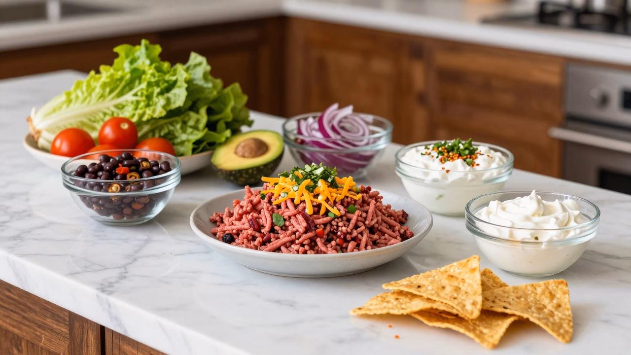 Quick High Protein Ground Beef Taco Salad Recipe You'll Love