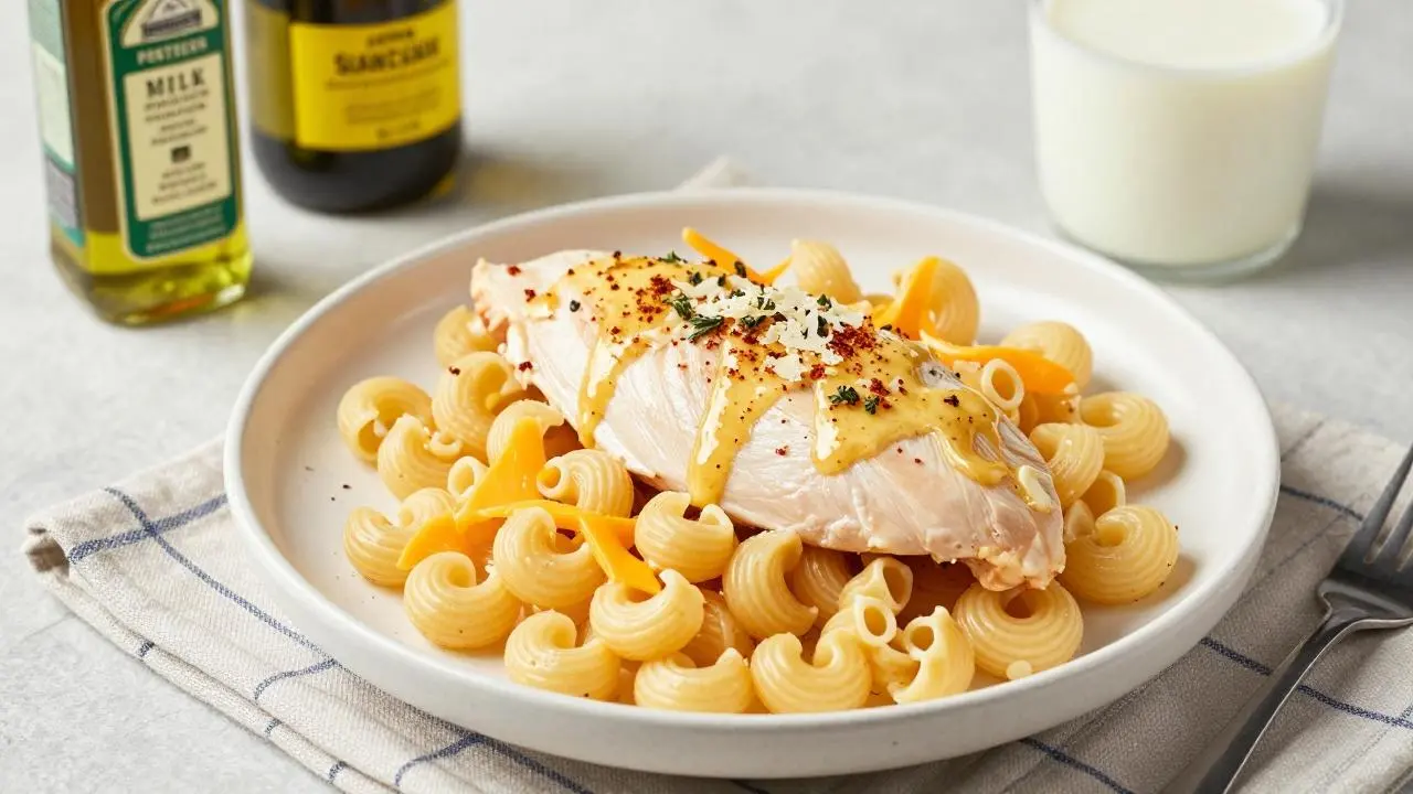 Honey Garlic Butter Chicken Mac Cheese Recipe