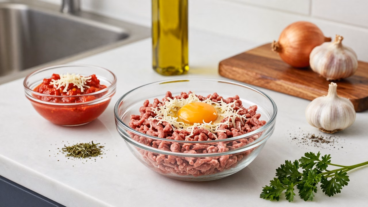 Juicy Lean Beef Meatballs in Tomato Sauce - Family Favorite Easy Dinner