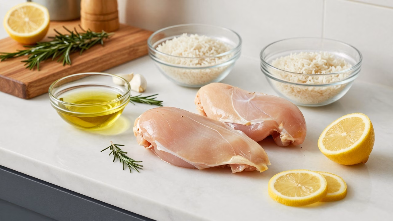 Lemon Herb Chicken and Rice - Quick One-Pan Family Favorite Dinner
