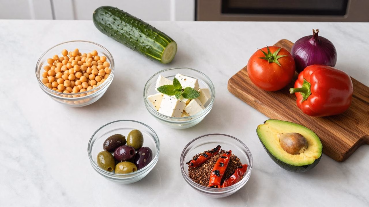 Quick & Easy Mediterranean Chickpea Salad Your Family Will Love!