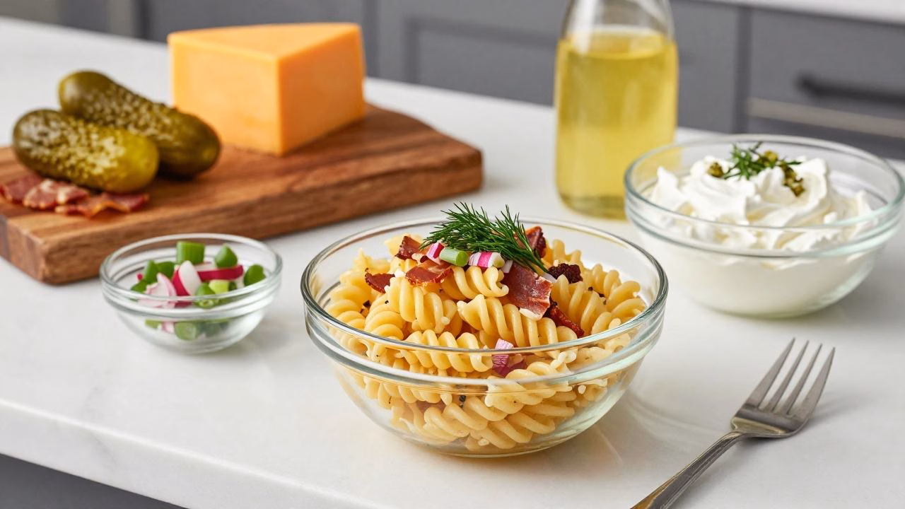 Mouthwatering Dill Pickle Pasta Salad: A Quick & Easy Family Favorite!