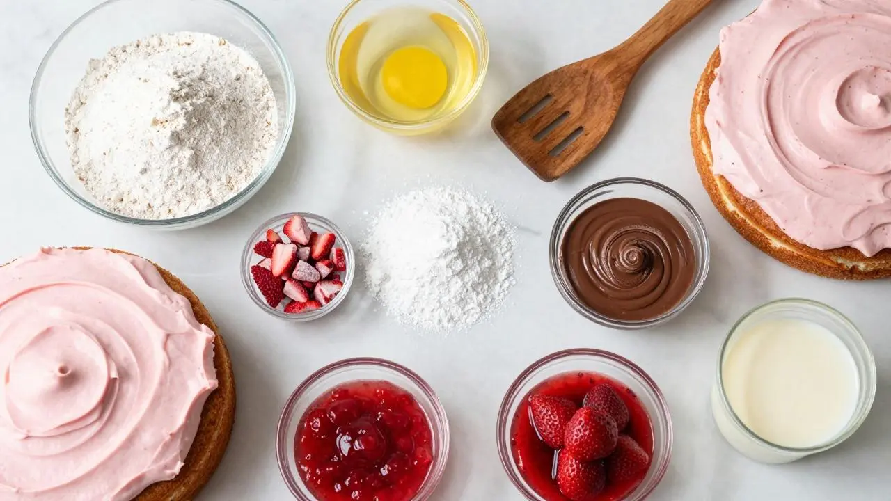 You'll Love This Easy Neapolitan Layer Cake with Strawberry Frosting!
