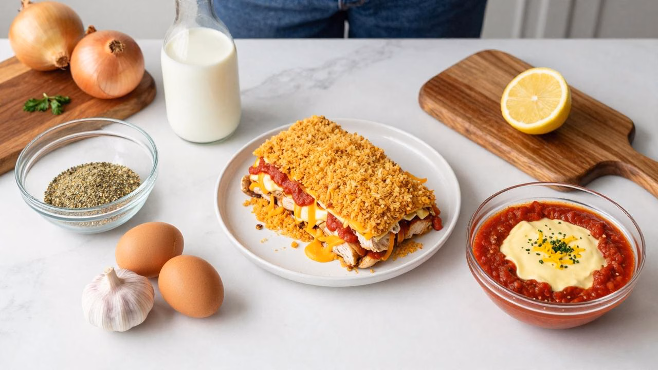 Garlic Parmesan Chicken Meatloaf Easy Dinner Recipe You'll Love