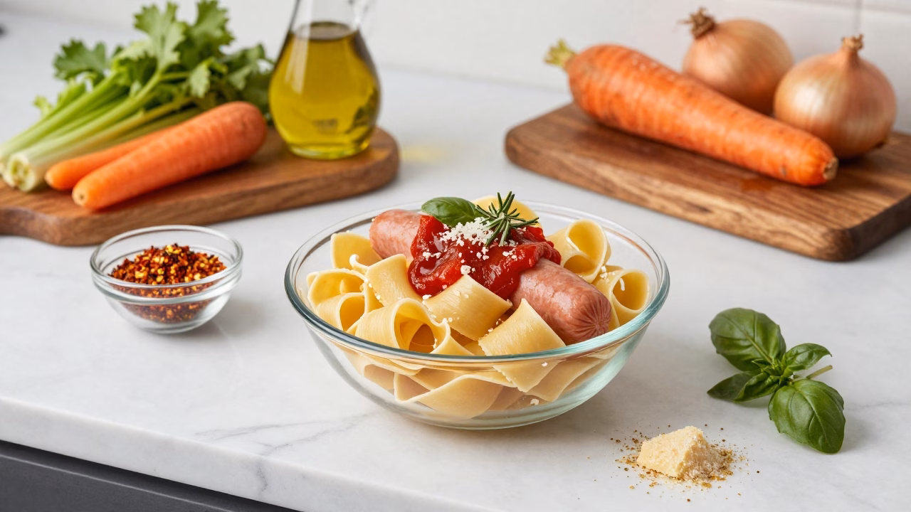 Easy Sausage Ragu with Pappardelle - Ready in 30 Minutes!