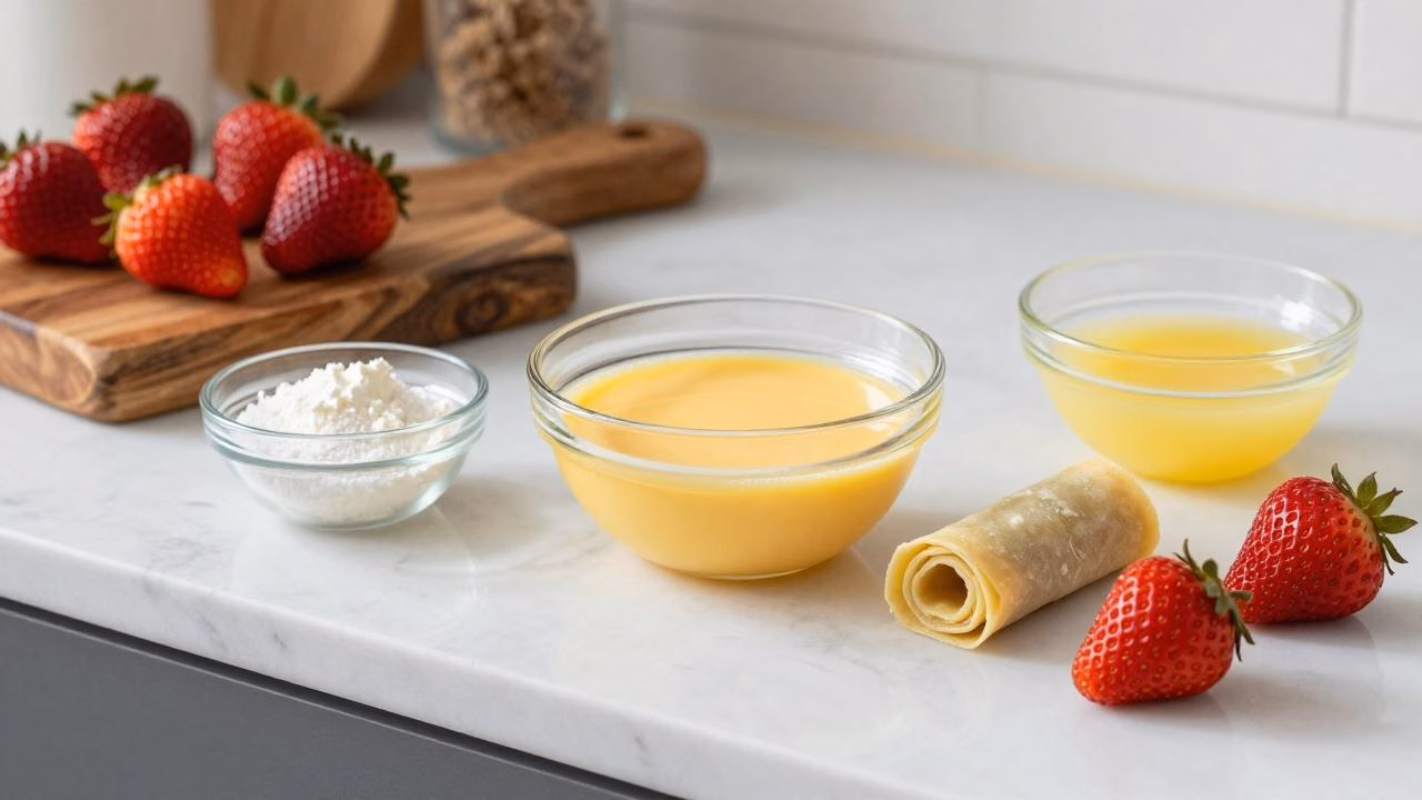 Crispy Strawberry Cheesecake Stuffed Eggrolls You’ll Love!