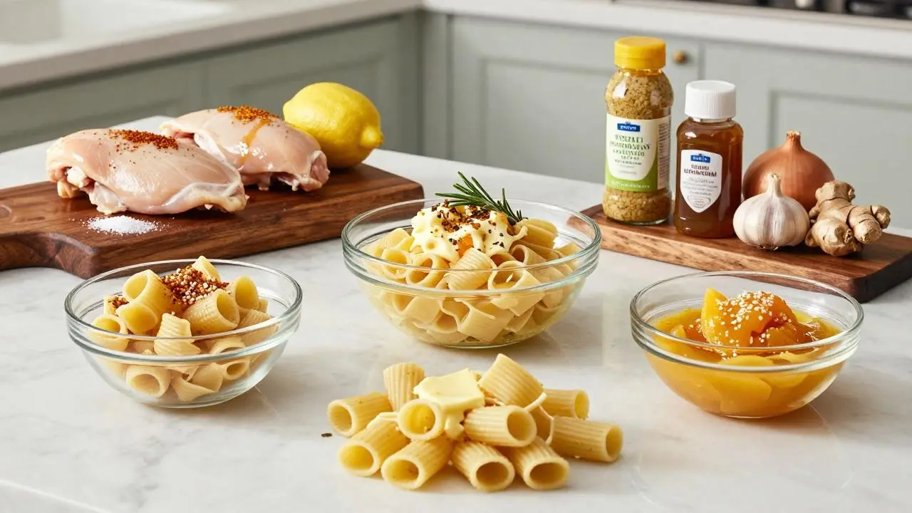 Sweet & Tangy Honey Dijon Chicken Pasta – Quick Family Dinner!