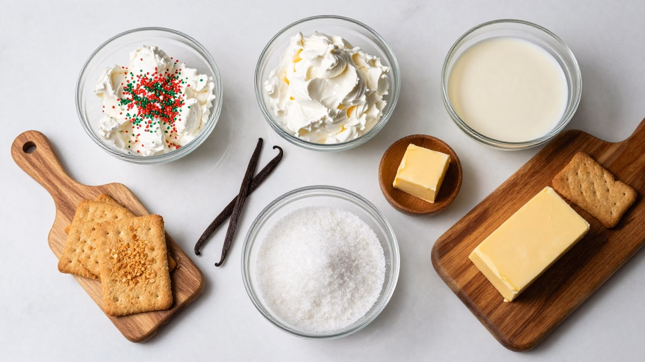 Quick & Easy No Bake Christmas Cheesecake Bites | Festive Treat!