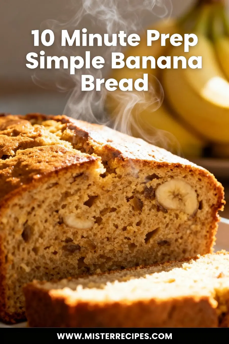 image of realistic top down mise en place ripe bananas flour sugar eggs butter baking soda salt vanilla extract sour cream walnuts chocolate chips arranged on a white marble kitchen counter healthy clear glass bowls rustic brown wooden kitchen sets soft diffuse daylight