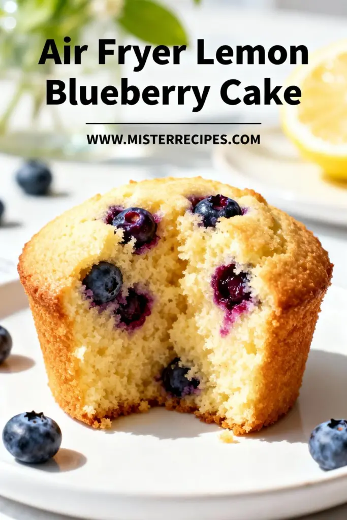 image of A realistic top down mise en place shot of fresh blueberries sliced lemons flour sugar butter eggs milk baking powder and vanilla arranged on a white marble kitchen counter with healthy clear glass bowls and rustic brown wooden kitchen tools under soft diffuse daylight photography food editorial style