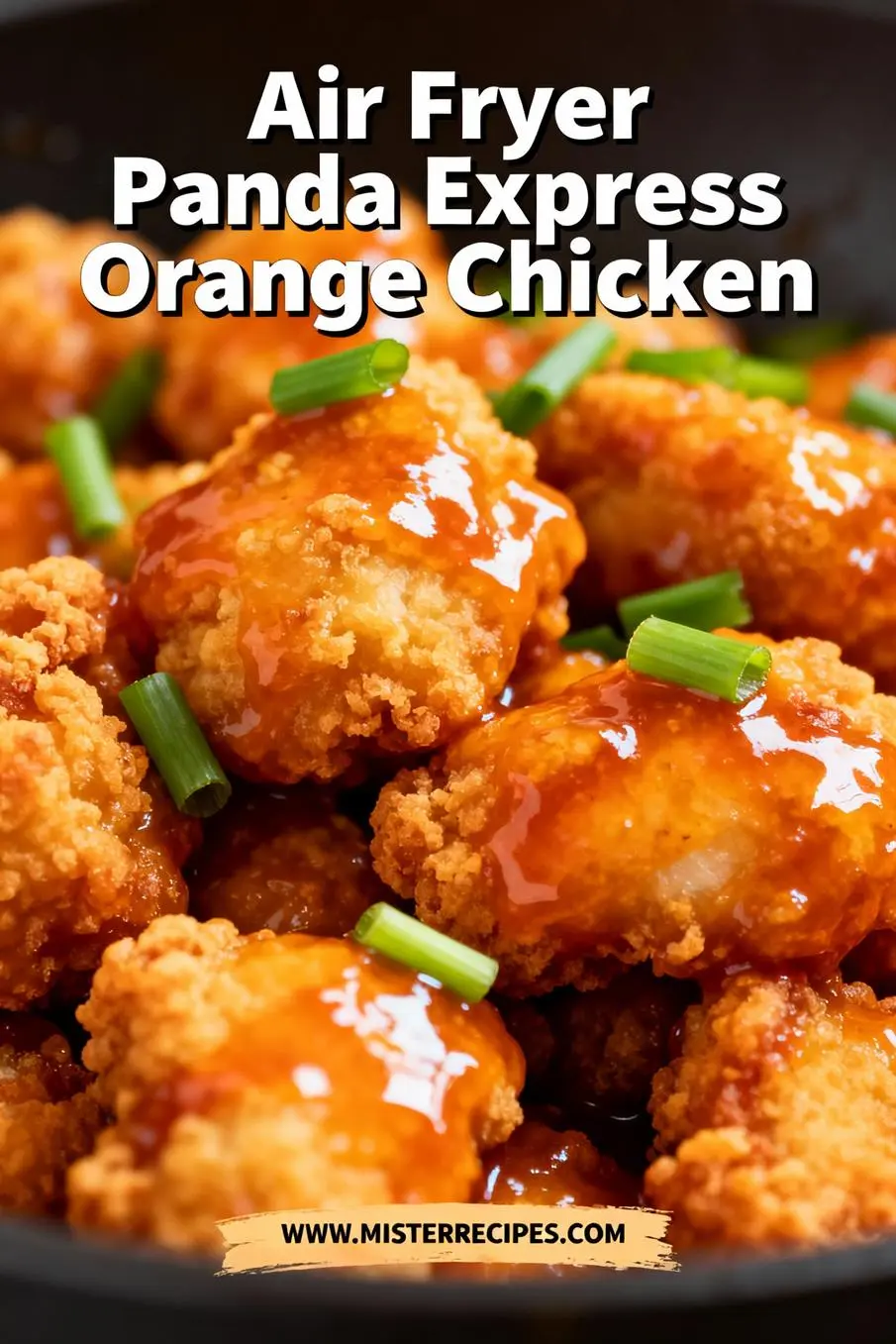 image of realistic top down mise en place shot fresh ingredients white marble chicken breasts cornstarch flour eggs orange juice soy sauce ginger garlic brown sugar rice vinegar sesame seeds green onions chili flakes healthy clear glass bowls rustic brown wooden kitchen sets soft diffuse daylight