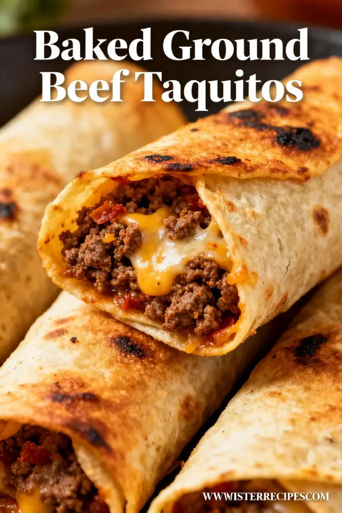image of fresh ingredients for baked ground beef taquitos arranged on a white marble kitchen counter with clear glass bowls and rustic brown wooden kitchen sets under soft diffuse daylight