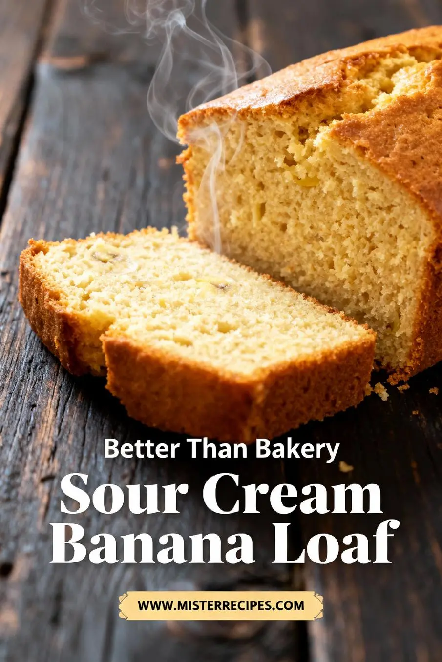 image of Ripe bananas sour cream flour baking soda sugar eggs butter oil vanilla extract salt brown sugar chocolate chips walnuts arranged on a white marble kitchen counter with healthy clear glass bowls and rustic brown wooden kitchen sets under soft diffuse daylight top down mise en place shot realistic