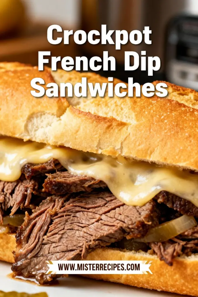 image of a top down mise en place shot showing the fresh ingredients beef roast chuck or rump beef broth onion soup mix onion garlic Worcestershire sauce butter au jus mix provolone cheese hoagie rolls thyme arranged on a white marble kitchen counter with healthy clear glass bowls and rustic brown wooden kitchen sets under soft diffuse daylight