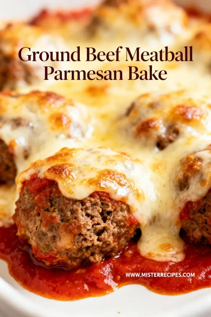 image of ground beef breadcrumbs milk eggs parmesan cheese garlic parsley marinara sauce mozzarella cheese asiago cheese Italian seasoning arranged on white marble kitchen counter with glass bowls and wooden kitchen sets under soft daylight