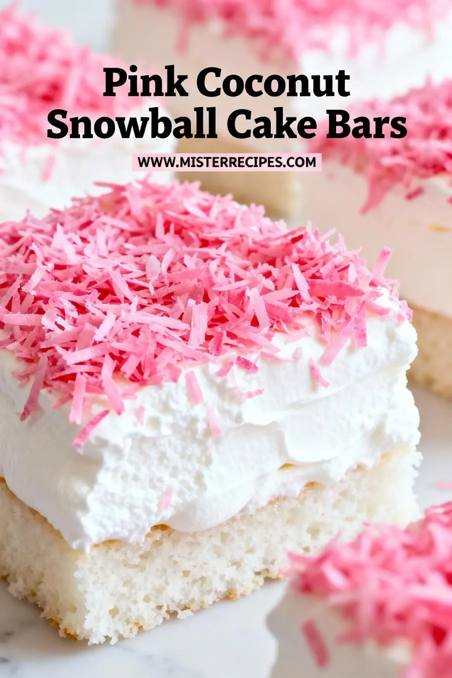 image of all purpose flour granulated sugar eggs unsalted butter baking powder baking soda salt cocoa powder shredded desiccated coconut vanilla extract buttermilk milk heavy whipping cream powdered sugar cream cheese coconut milk chocolate sauce glaze pink food coloring gel color freeze dried raspberries crushed marshmallow cream marshmallow frosting additional shredded coconut chocolate drizzle fresh berries whipped cream