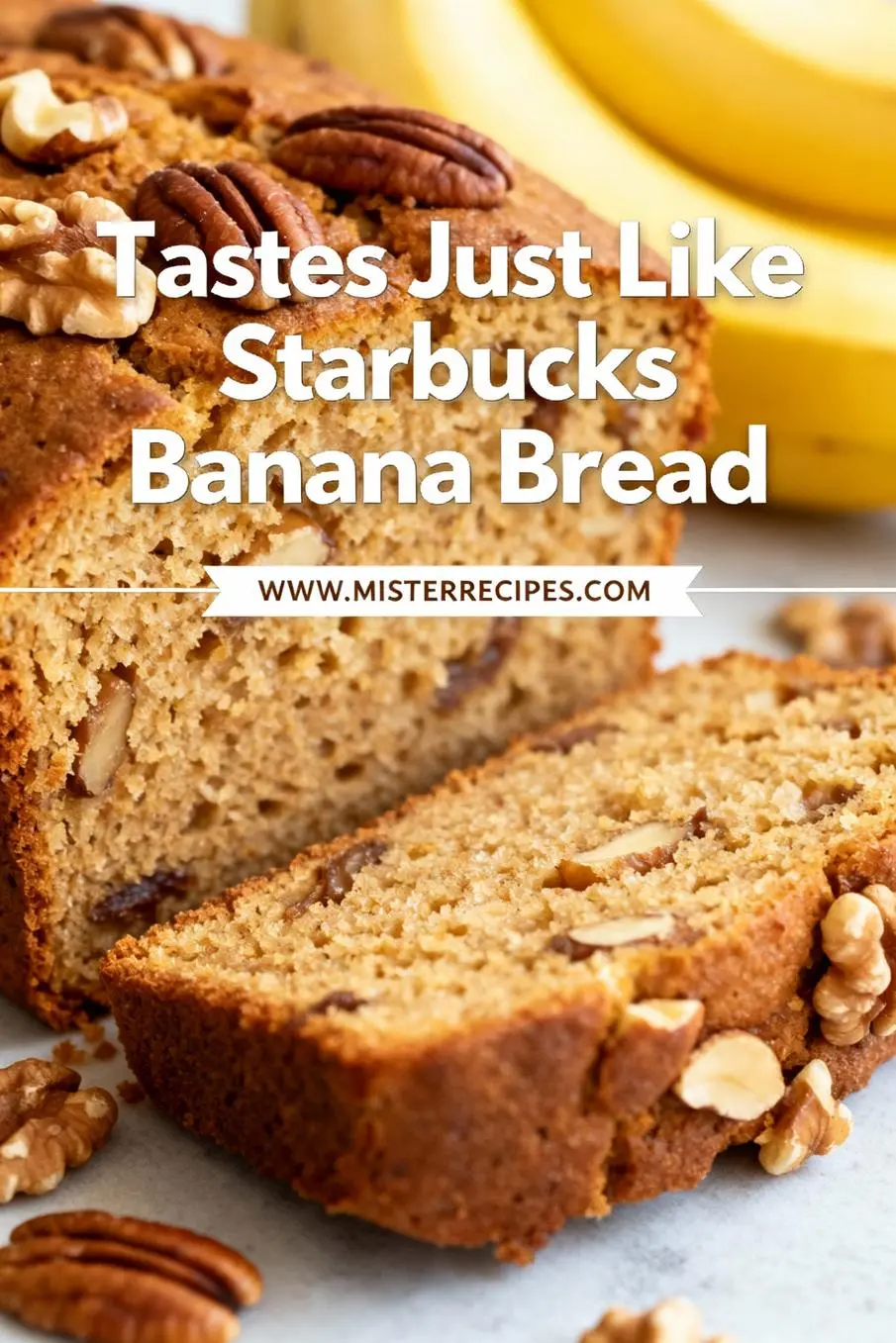 image of ripe bananas flour sugar vegetable oil egg baking soda salt buttermilk vanilla extract cinnamon chopped walnuts clear glass bowls white marble counter soft diffuse daylight realism top down mise en place