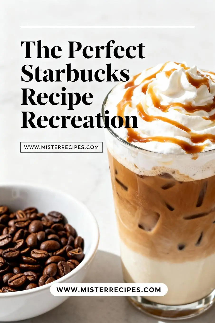 image of realistic top down mise en place shot showing the fresh ingredients espresso whole milk cold brew coffee oat milk coconut milk almond milk caramel syrup vanilla syrup hazelnut syrup brown sugar syrup ice whipped cream vanilla extract strawberry acai base white grape juice acai powder passion fruit powder freeze dried strawberries cold foam chocolate powder cinnamon honey chai concentrate matcha powder green coffee extract caramel sauce lemon juice citric acid arranged on a white marble kitchen counter with healthy clear glass bowls and rustic brown wooden kitchen sets under soft diffuse daylight