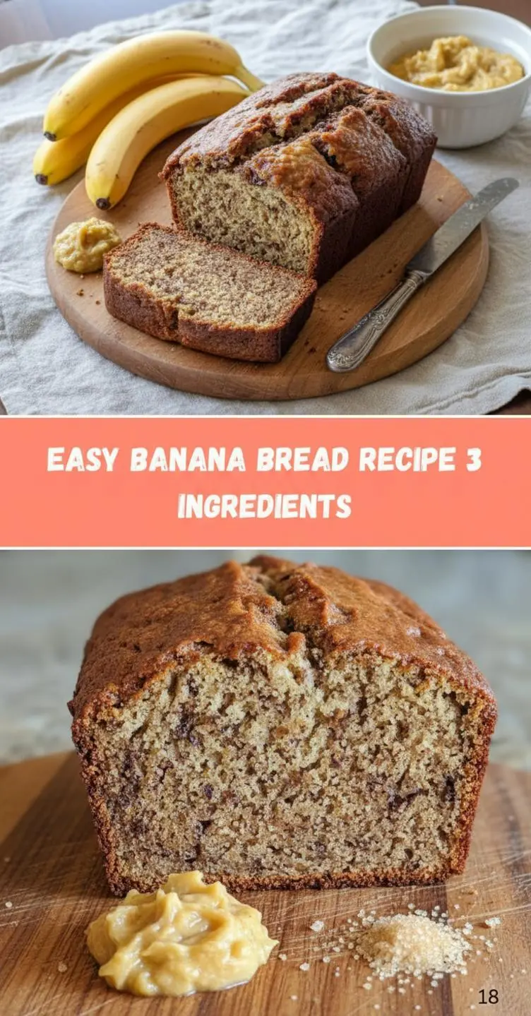 recipe image of realistic top down mise en place shot of very ripe bananas self rising flour condensed milk eggs yellow cake mix arranged on a white marble kitchen counter with healthy clear glass bowls and rustic brown wooden kitchen sets under soft diffuse daylight