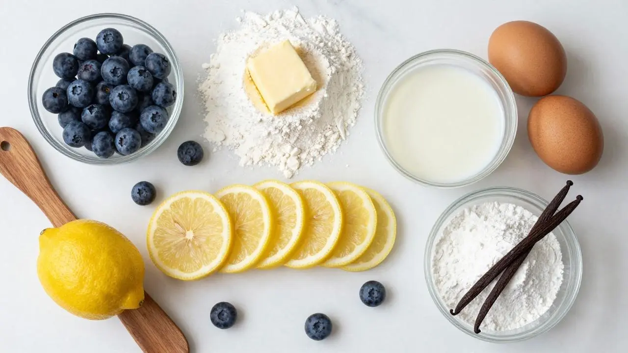 Quick Air Fryer Lemon Blueberry Cake: Ready in 30 Mins!