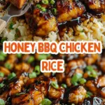 recipe image of Chicken breasts chicken thighs rice bbq sauce onion garlic chicken broth corn tomato sauce green chiles black beans cheddar cheese chili powder arranged on a white marble kitchen counter with healthy clear glass bowls and rustic brown wooden kitchen sets under soft diffuse daylight